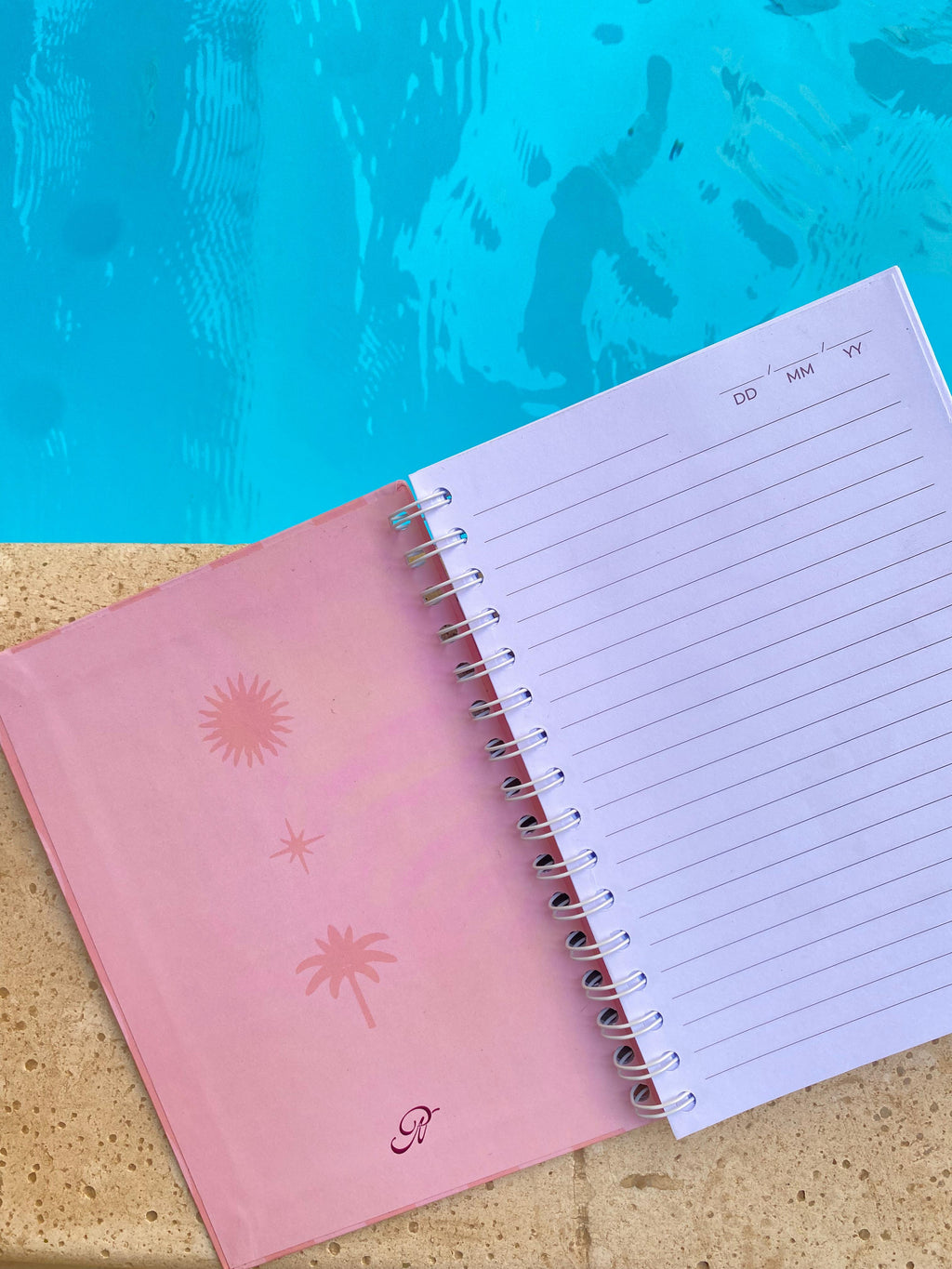 Shady pink notebook